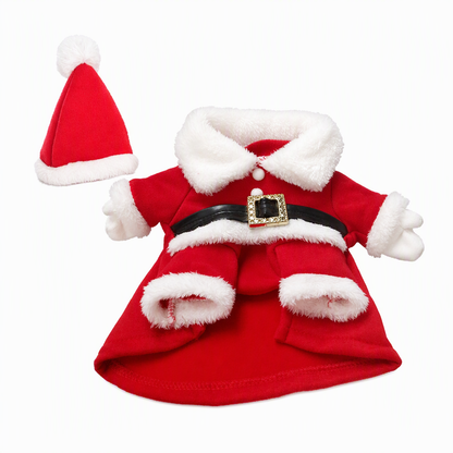 🎄 49% OFF! ✨ Christmas Pet Costume for Dogs & Cats – Hilarious 3D Standing Santa Suit with Integrated Stuffed Hands, Plush Warmth Premium Stitching & Thick Velvet Trim – Lightweight Holiday Outfit for Cats & Dogs – Sizes S-XL 🐾