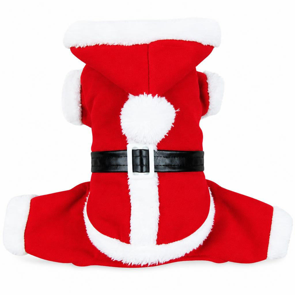 🎄 49% OFF! ✨ Christmas Pet Costume for Dogs & Cats – Hilarious 3D Standing Santa Suit with Integrated Stuffed Hands, Plush Warmth Premium Stitching & Thick Velvet Trim – Lightweight Holiday Outfit for Cats & Dogs – Sizes S-XL 🐾
