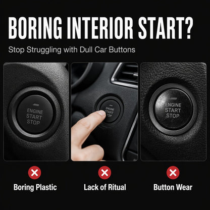 🚗🕹️Rocker-Lever Start-Button Trim | Add a Mechanical-Style Look to Your Car's Interior🔩