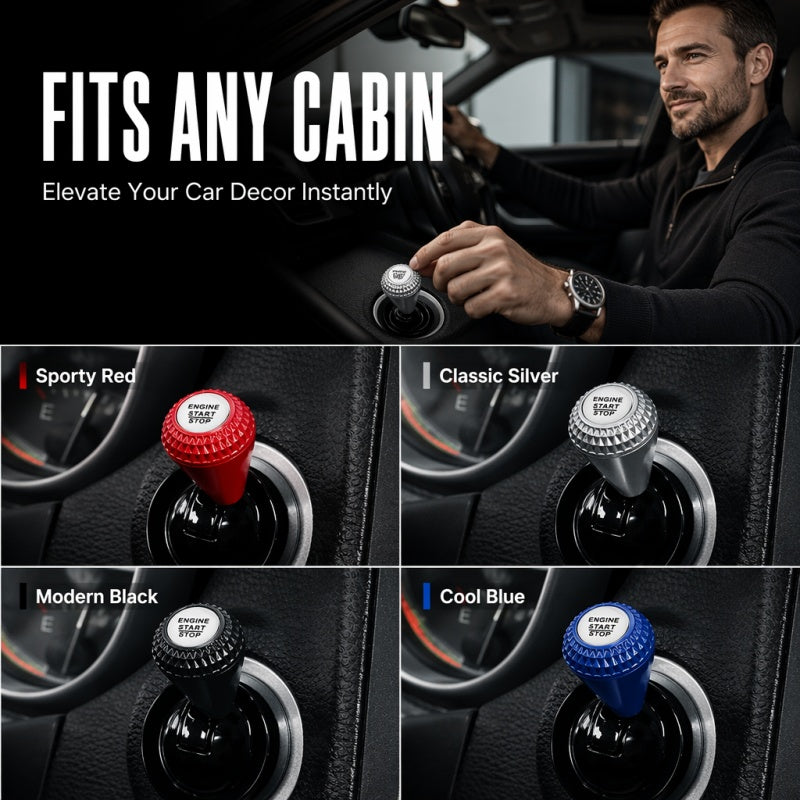 🚗🕹️Rocker-Lever Start-Button Trim | Add a Mechanical-Style Look to Your Car's Interior🔩