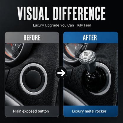 🚗🕹️Rocker-Lever Start-Button Trim | Add a Mechanical-Style Look to Your Car's Interior🔩
