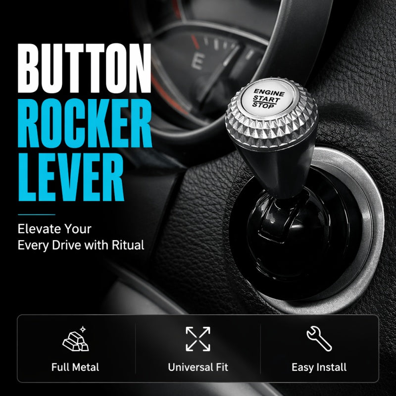 🚗🕹️Rocker-Lever Start-Button Trim | Add a Mechanical-Style Look to Your Car's Interior🔩