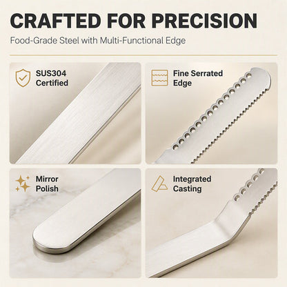 🥳HOT SALE💞50K+ SOLD! Professional 304 Stainless Steel 3-in-1 Butter Knife and Spreader