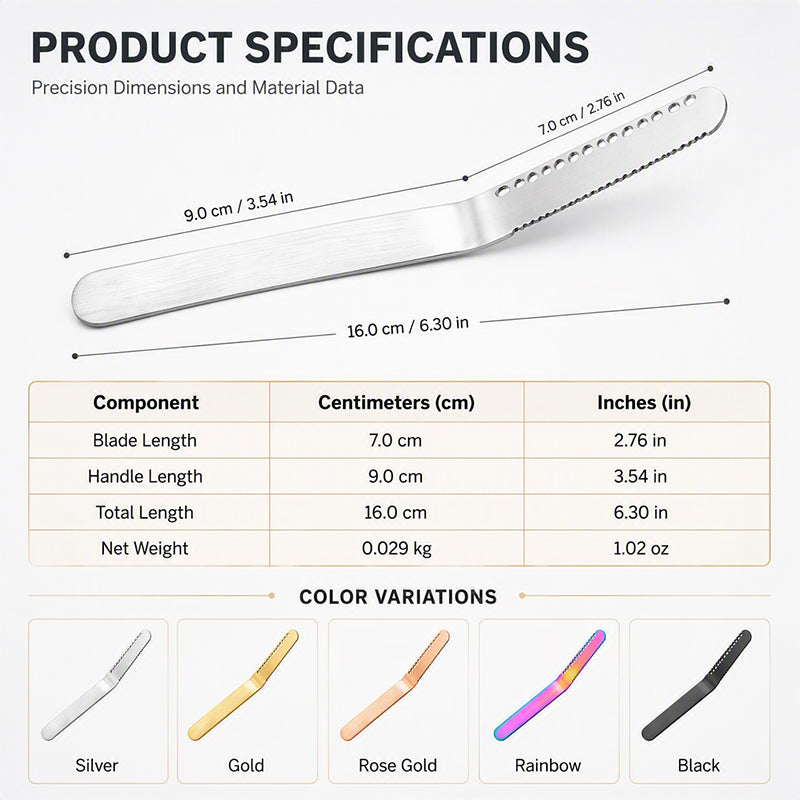 🥳HOT SALE💞50K+ SOLD! Professional 304 Stainless Steel 3-in-1 Butter Knife and Spreader