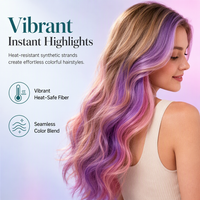 🏆BUY 1 GET 1 FREE🌈Colored Straight Clip-In Hairpieces