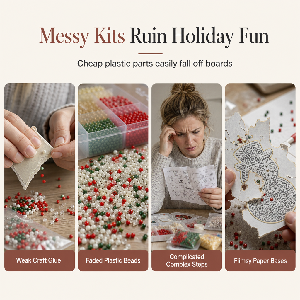 🎄✨ Christmas Pearl Art DIY Ornament Kit – Make & Hang Your Own Holiday Decor