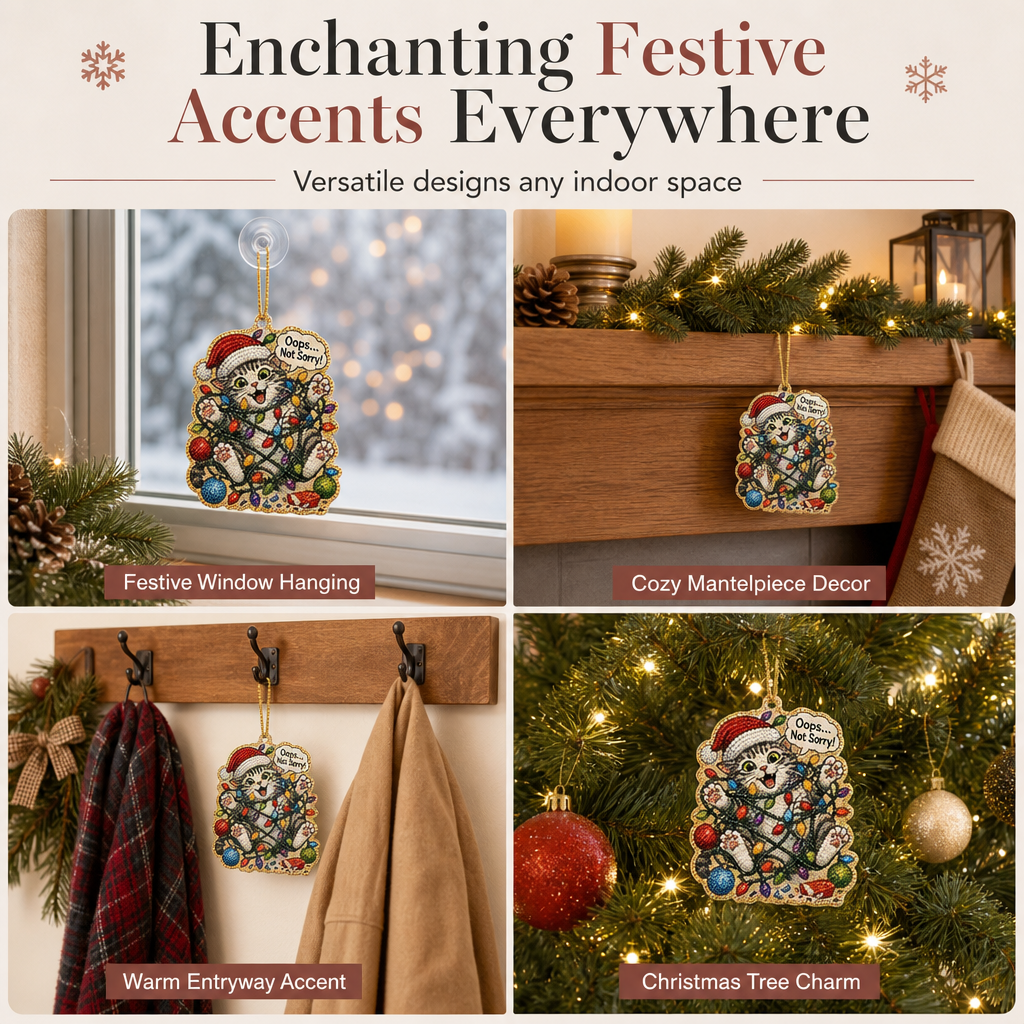 🎄✨ Christmas Pearl Art DIY Ornament Kit – Make & Hang Your Own Holiday Decor