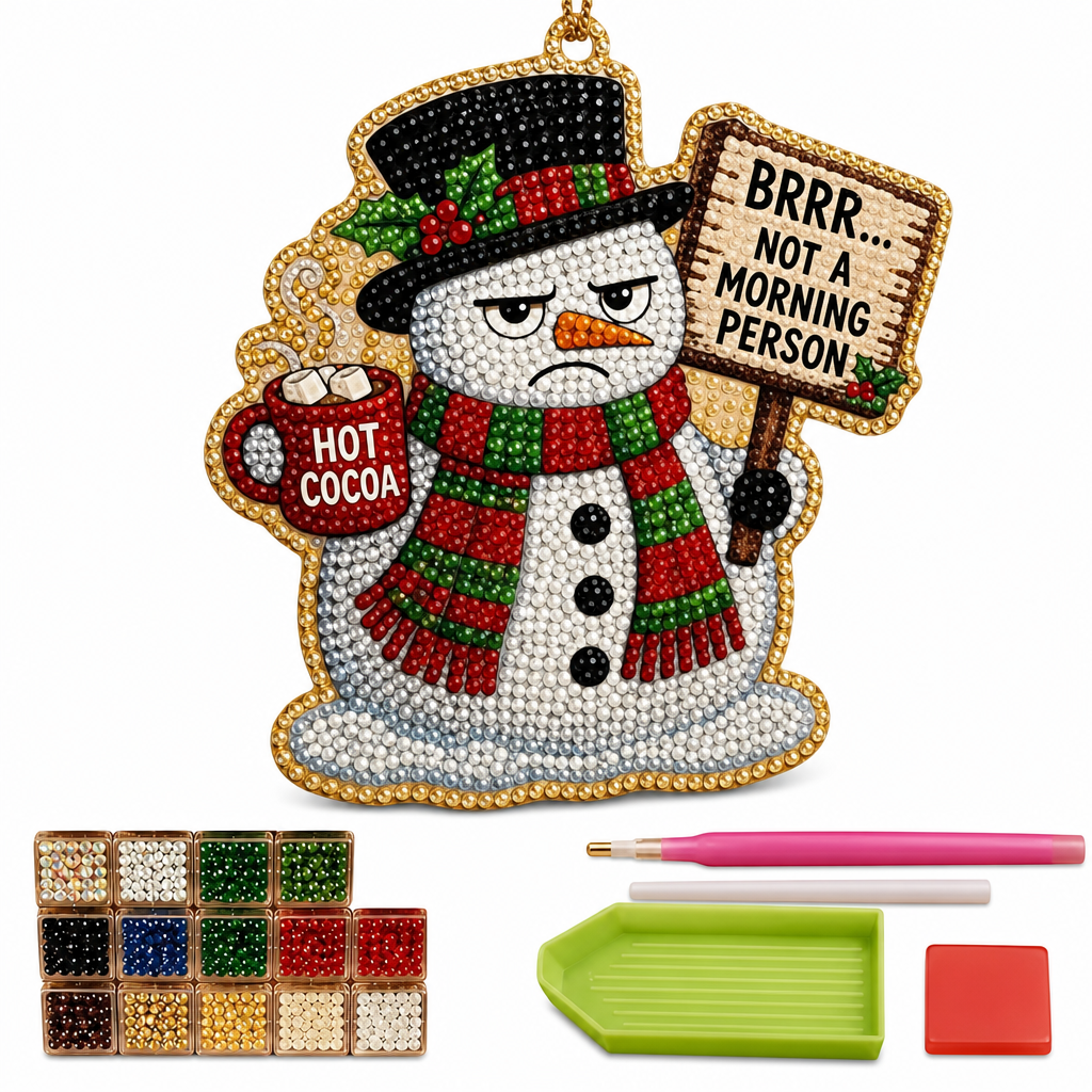 🎄✨ Christmas Pearl Art DIY Ornament Kit – Make & Hang Your Own Holiday Decor