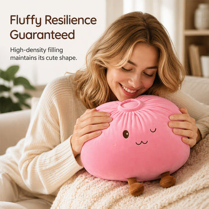📢49% - OFF 🔥Cute Bao Bun Plush Pillow 🛏️– Soft, Squishy & Irresistibly Cosy, A Sweet Treat for Your Sofa, Bed or Desk 🛋️✨
