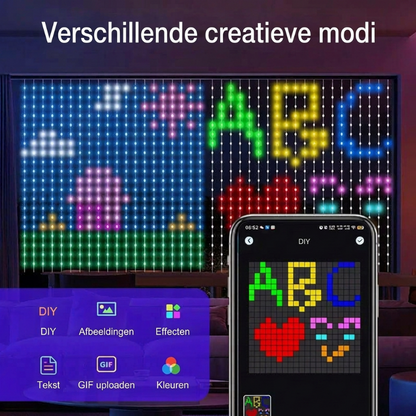 💥🌈 49% DISCOUNT! From ordinary lights to a spectacular light show! Draw patterns, add text or photos, and let the colors dance to the music – waterproof & USB-powered!