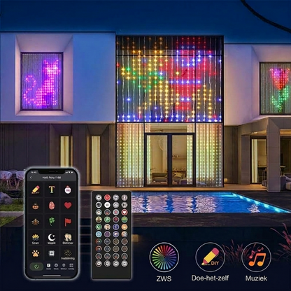 💥🌈 49% DISCOUNT! From ordinary lights to a spectacular light show! Draw patterns, add text or photos, and let the colors dance to the music – waterproof & USB-powered!