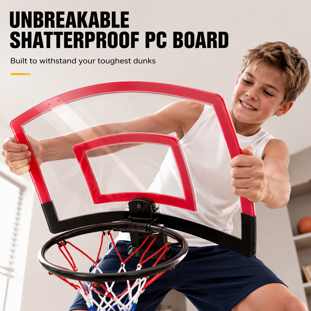 🔥New Arrival! 🏀No-Drill Wall-Mounted Folding Basketball Hoop Toy Set – Turn Any Wall Into a Mini Court, Active Fun for Kids Indoors & Out 🎯