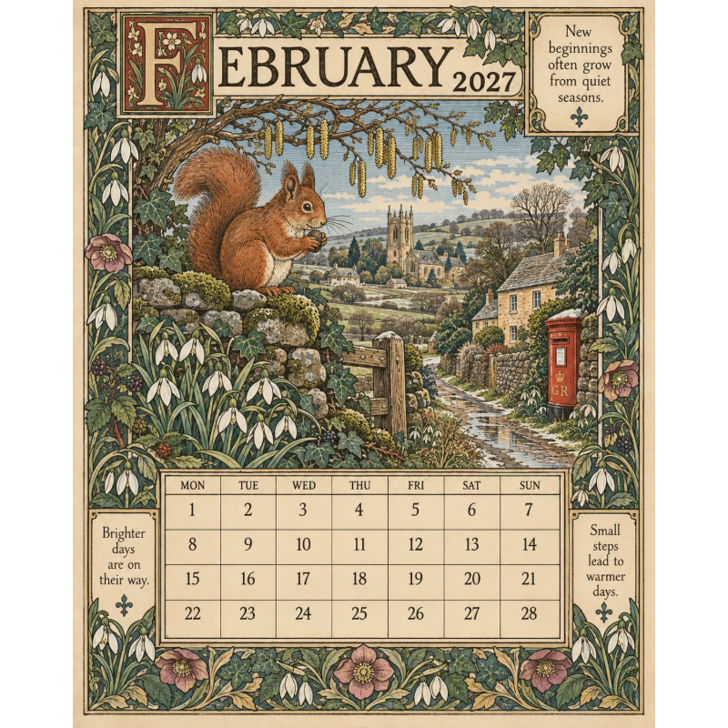 📣Add Vintage Charm Instantly! 🎁2027 Storybook Wall Calendar✨