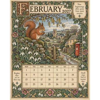 📣Add Vintage Charm Instantly! 🎁2027 Storybook Wall Calendar✨