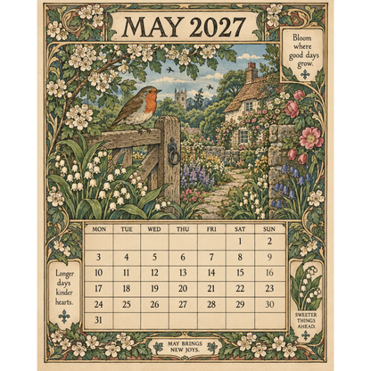 📣Add Vintage Charm Instantly! 🎁2027 Storybook Wall Calendar✨