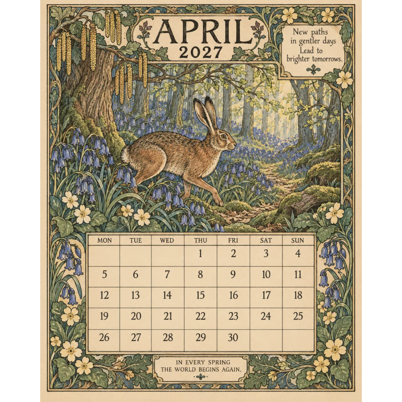 📣Add Vintage Charm Instantly! 🎁2027 Storybook Wall Calendar✨