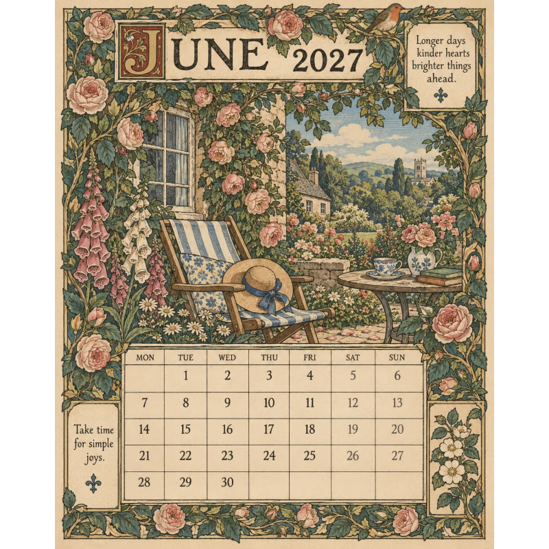 📣Add Vintage Charm Instantly! 🎁2027 Storybook Wall Calendar✨