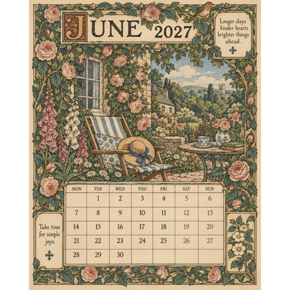 📣Add Vintage Charm Instantly! 🎁2027 Storybook Wall Calendar✨