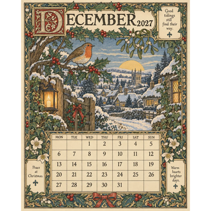 📣Add Vintage Charm Instantly! 🎁2027 Storybook Wall Calendar✨