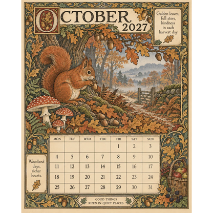 📣Add Vintage Charm Instantly! 🎁2027 Storybook Wall Calendar✨