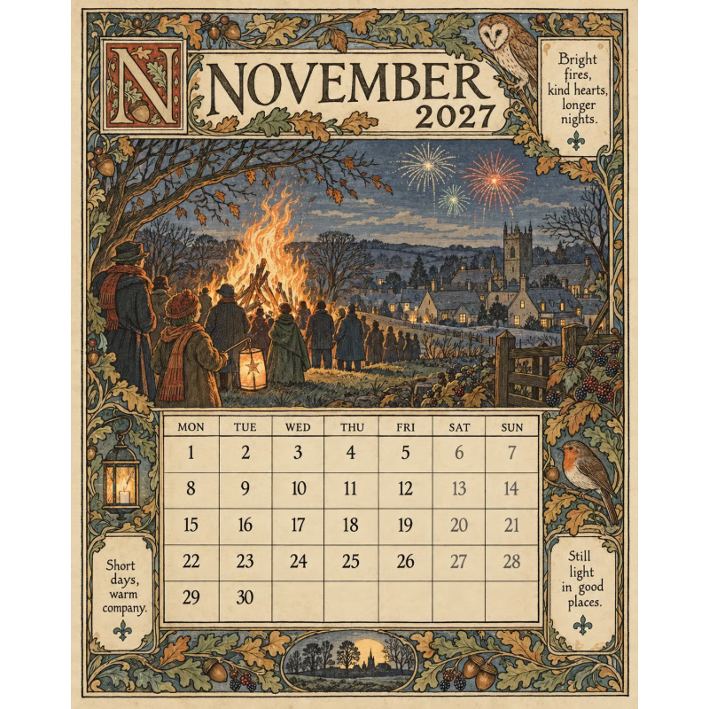 📣Add Vintage Charm Instantly! 🎁2027 Storybook Wall Calendar✨