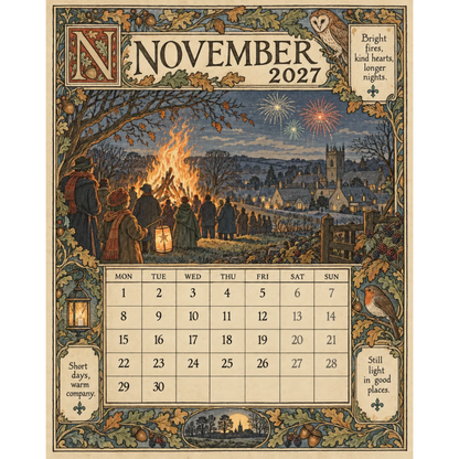 📣Add Vintage Charm Instantly! 🎁2027 Storybook Wall Calendar✨