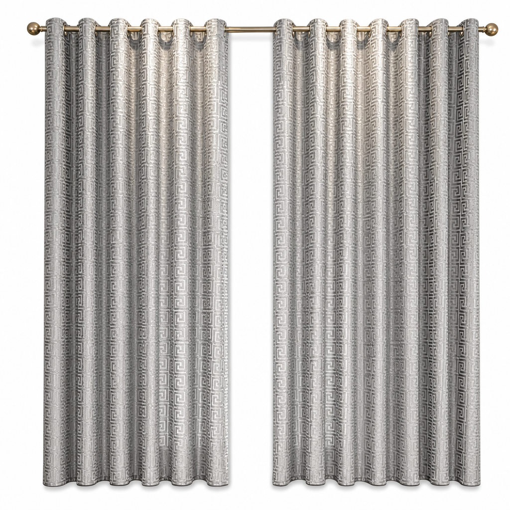 📢📢49% OFF !! ⏰Geometric Jacquard Sheer Curtain Panel for Living Room