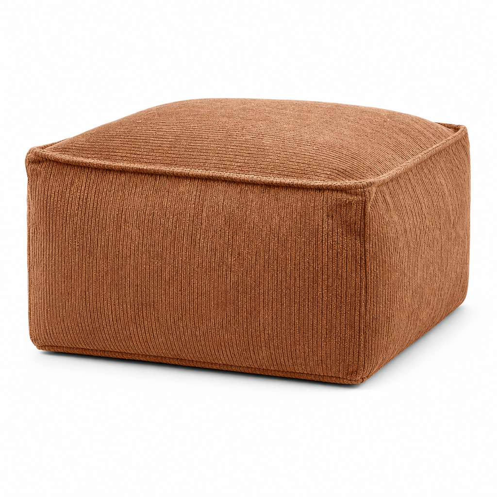 🛋️ LIMITED‑TIME 49% OFF! 🏡 Boho Storage Ottoman Floor Pouf Cover – Fill with Clothes & Blankets, 220 lbs Support, Washable Canvas 🧶