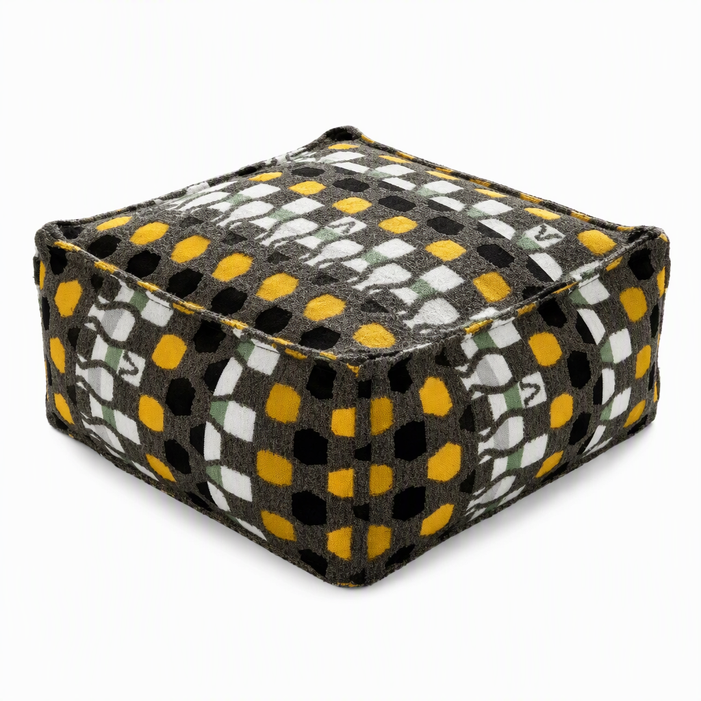 🛋️ LIMITED‑TIME 49% OFF! 🏡 Boho Storage Ottoman Floor Pouf Cover – Fill with Clothes & Blankets, 220 lbs Support, Washable Canvas 🧶
