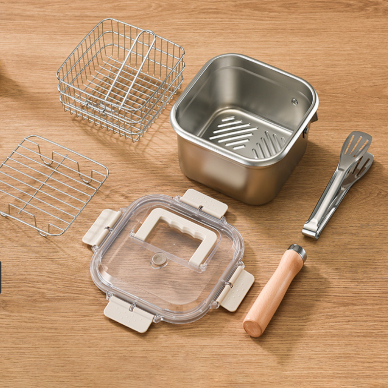 ⏰49% OFF – LAST CHANCE⏰Multi-Function Frying Cooker Set - Fryer, Cooker, Fresh Keeping & Vegetables Washing