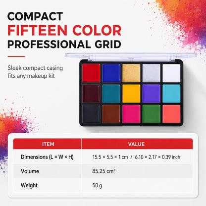 ⏳Time-Limited Special⏰15 Colors Oil Based Face and Body Paint Palette