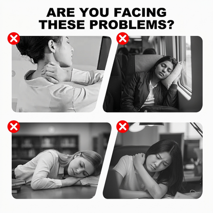 🌬️ Ergonomic Inflatable Travel Pillow ✈️😴 | For Comfortable Sleep in Cars, Planes, or Trains