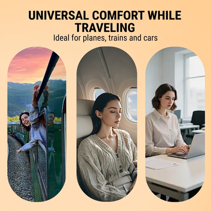 🌬️ Ergonomic Inflatable Travel Pillow ✈️😴 | For Comfortable Sleep in Cars, Planes, or Trains
