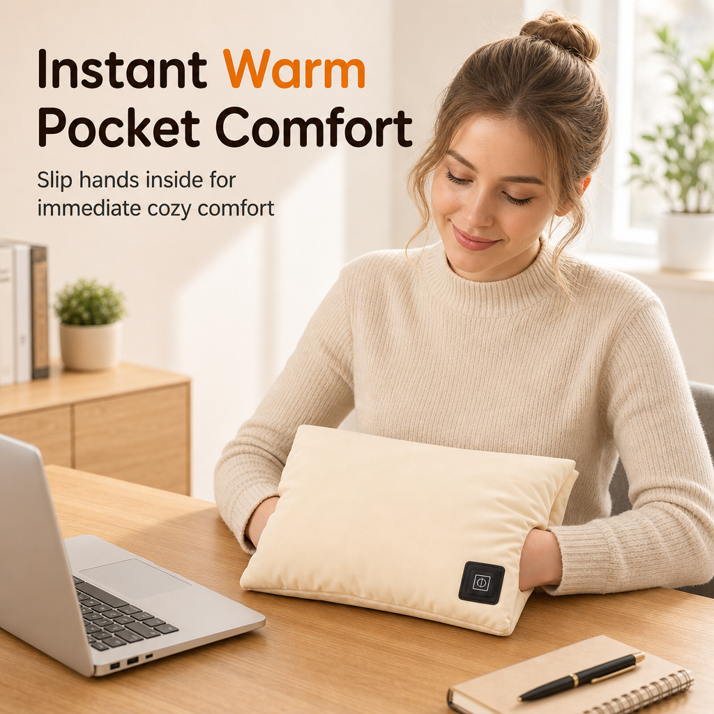 ⏳Limited-time 49% off⏰Portable Rechargeable Graphene Hand Warmer | Waterless Explosion Proof Plush Handheld Heating Bag♨️💦