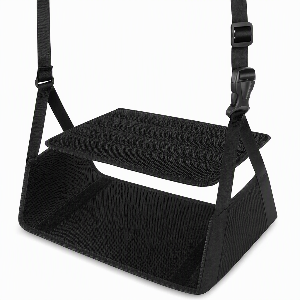Portable Airplane Footrest Hammock Travel Foot Rest Sling for Long Distance Flights and Office Use