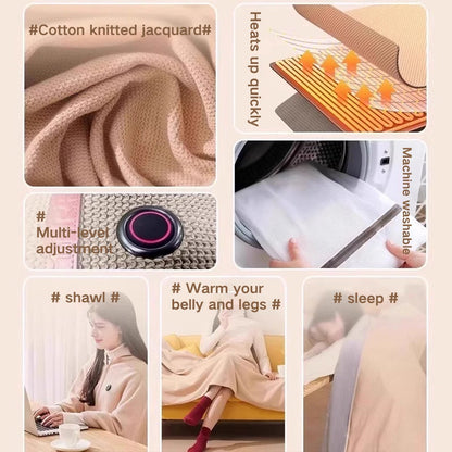 🔥49% OFF! ❄️ Stay Warm All Winter — Portable Electric Heated Blanket Shawl