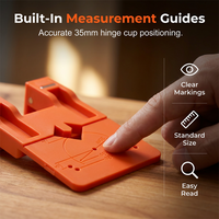 📢📢49% OFF !! ⏰Cabinet Door Hinge Drilling Guide & Mounting Tool