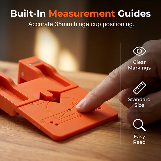 📢📢49% OFF !! ⏰Cabinet Door Hinge Drilling Guide & Mounting Tool