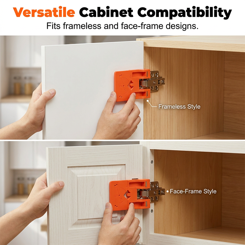 📢📢49% OFF !! ⏰Cabinet Door Hinge Drilling Guide & Mounting Tool