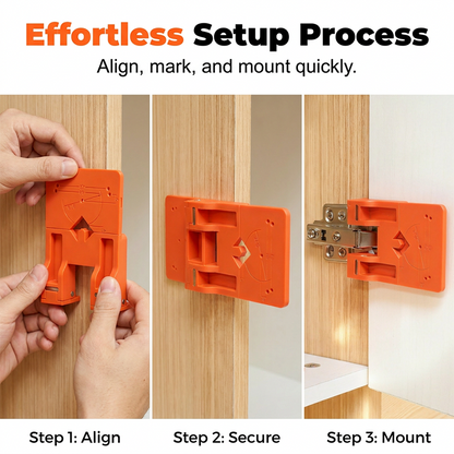 📢📢49% OFF !! ⏰Cabinet Door Hinge Drilling Guide & Mounting Tool