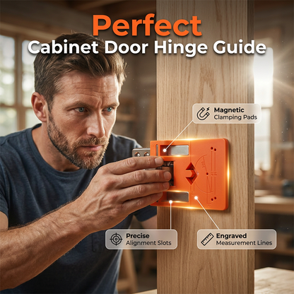 📢📢49% OFF !! ⏰Cabinet Door Hinge Drilling Guide & Mounting Tool