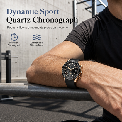 ⏳🔥LIMITED-TIME 54% OFF! ⌚Men's Sport Quartz Watch Multifunctional Waterproof Fashion Wristwatch Model 5140