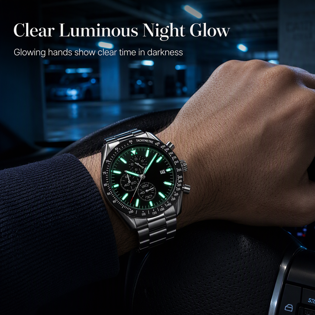 ⏳🔥LIMITED-TIME 54% OFF! ⌚Men's Sport Quartz Watch Multifunctional Waterproof Fashion Wristwatch Model 5140