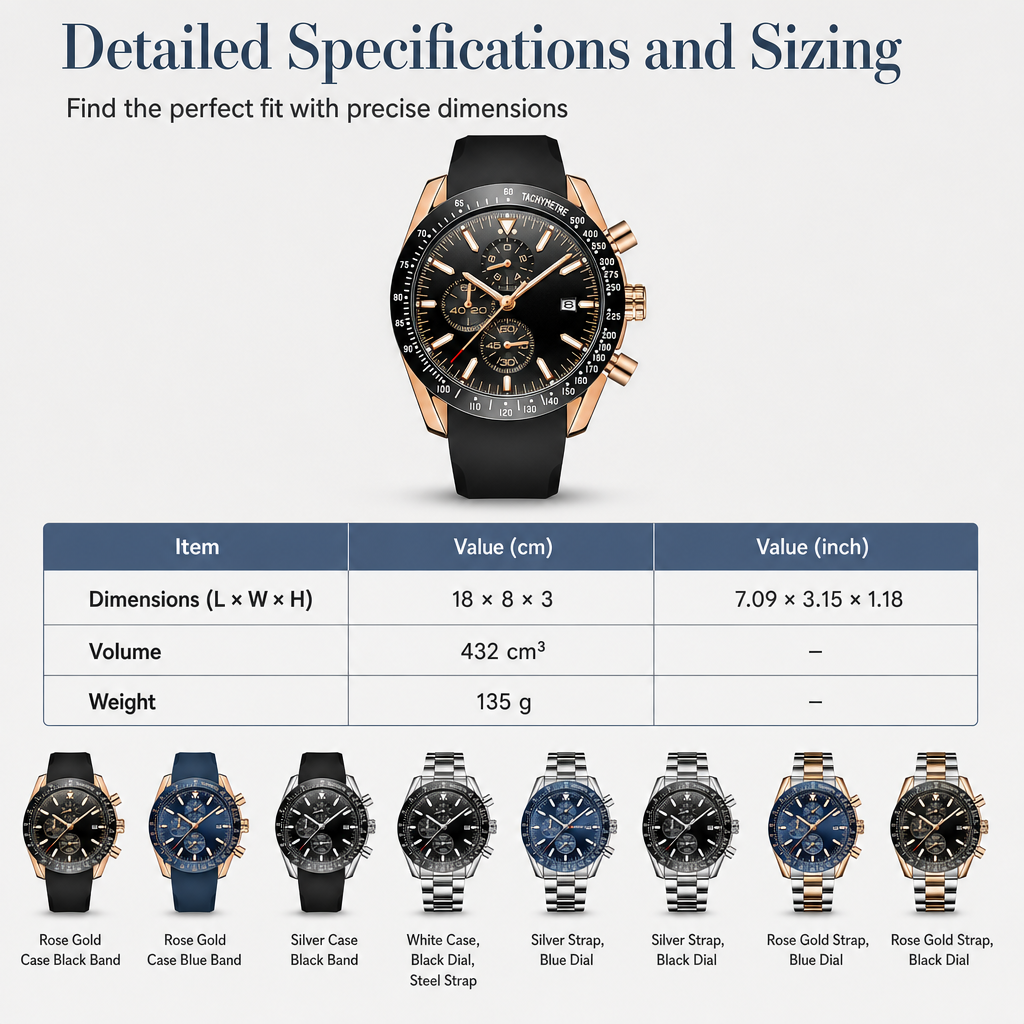 ⏳🔥LIMITED-TIME 54% OFF! ⌚Men's Sport Quartz Watch Multifunctional Waterproof Fashion Wristwatch Model 5140