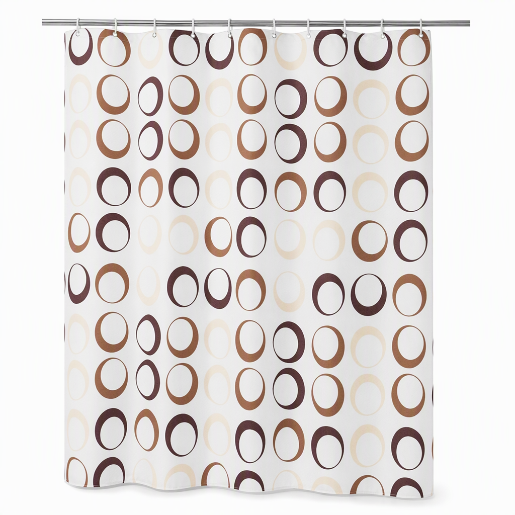 Waterproof Mold Resistant Fabric Shower Curtain for Bathroom Dry and Wet Separation