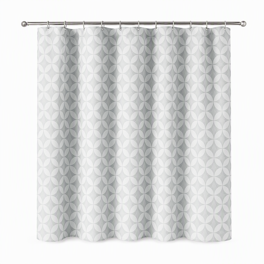 Waterproof Mold Resistant Fabric Shower Curtain for Bathroom Dry and Wet Separation