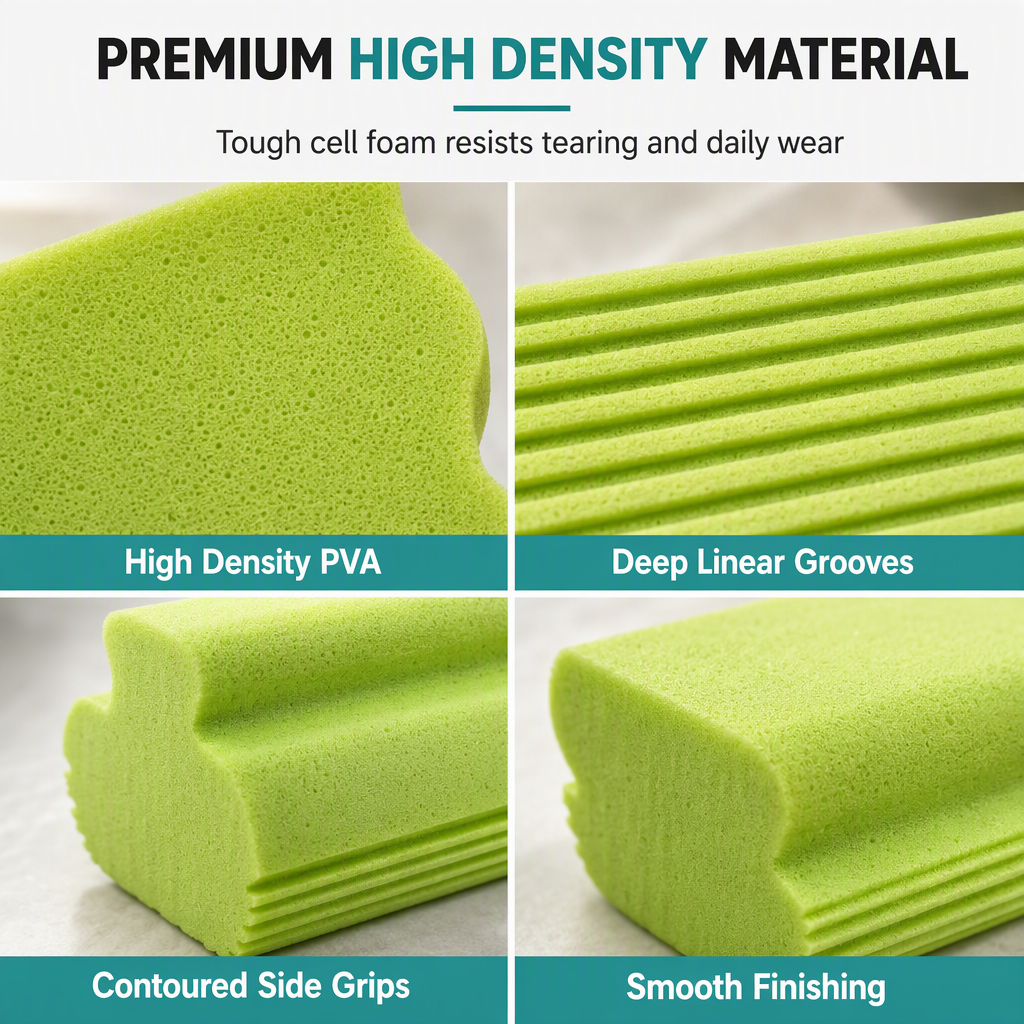 🧽 LIMITED‑TIME 49% OFF! 🧼 Highly Absorbent Multi‑Purpose PVA Cleaning Sponges – Grooved Dust, Pet Hair & Spill Trapper 💧
