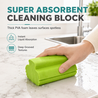 🧽 LIMITED‑TIME 49% OFF! 🧼 Highly Absorbent Multi‑Purpose PVA Cleaning Sponges – Grooved Dust, Pet Hair & Spill Trapper 💧