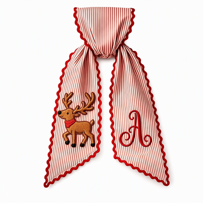 🎄 49% OFF – Vintage Santa Ribbon Bow for Wreaths & Doors