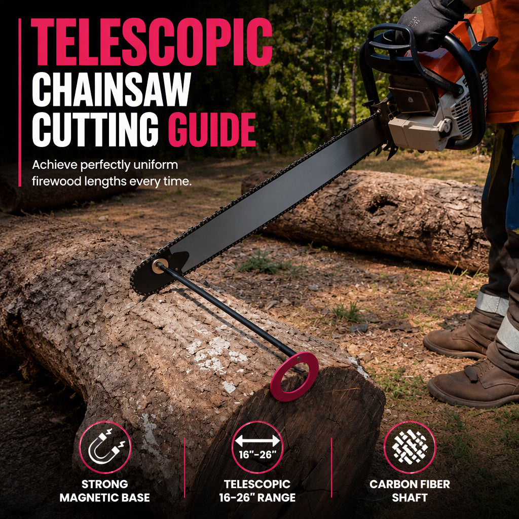 📢 49% OFF!! ⏰ Chainsaw Cutting Marker Tool – Wood Cutting Alignment Guide🔧